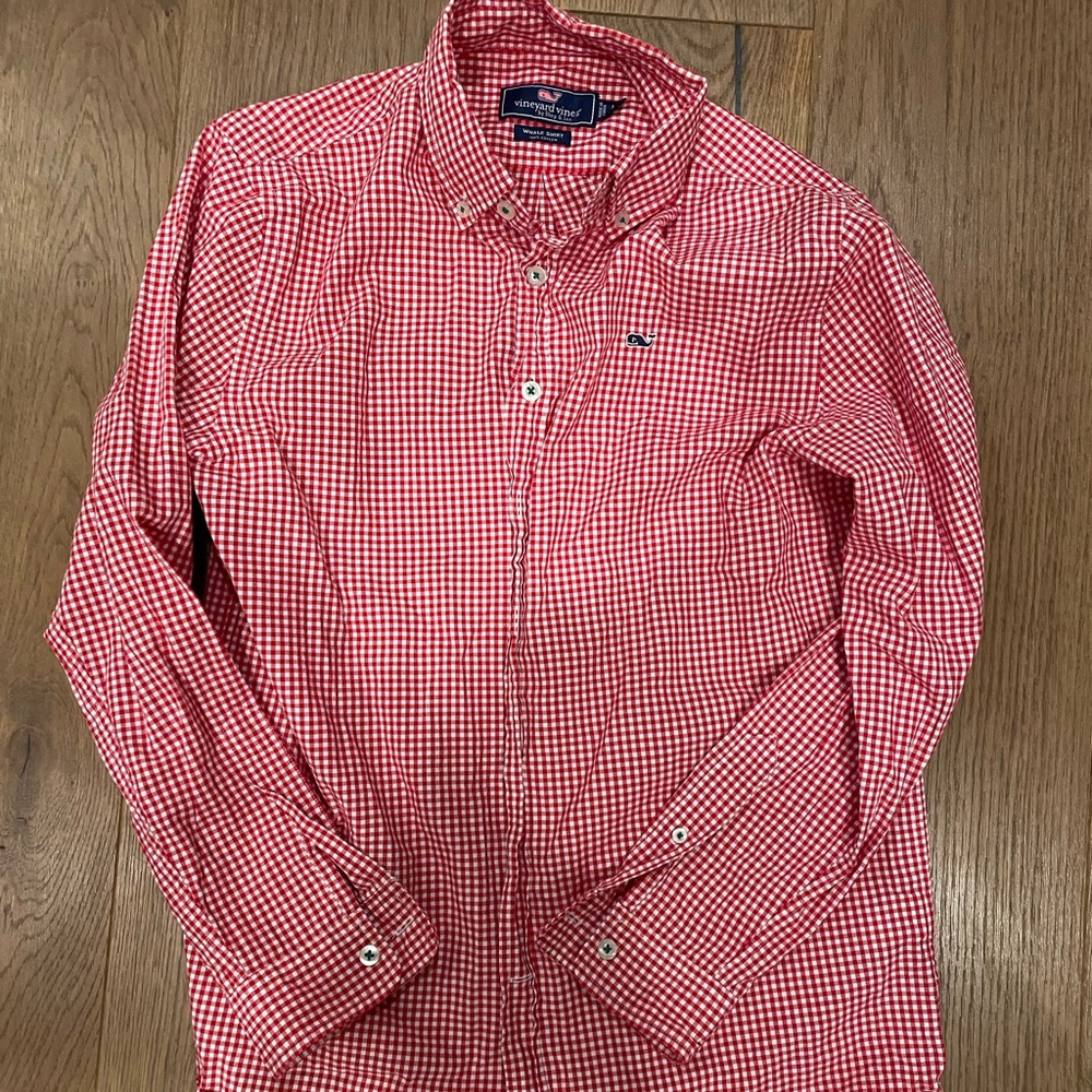 Kids vineyard vines dress shirt. Size large